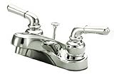 Kingston Brass KB251B Two Handle 4 in. Centerset Lavatory Faucet with Brass Pop-up