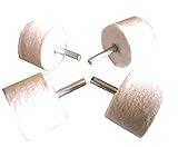 フェルト バフ フェルト ホイール 研磨 研削 セット 金属 仕上げ 鏡面 加工 ５本 セット 25mm 40mm 選べます (40mm4本)