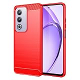 Gosento For OPPO A3 5G ケース シリコン 衝撃吸収カバー 防指紋 OPPO A3 5G カバー (レッド)