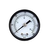 Lovoski ステンレス鋼　0-300psi 0-20bar　ミニ　ダイヤル　エア　コンプレッサ　メータ　油圧計