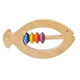 Shumee魚Rattle – Wooden Rattle and Teether for Babies。。。