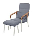 北欧風 ナチュラル Flo Join Lounge Chair+Otto 1P NA/WH(seatGY)クッション付 -