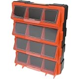 Tactix 320648 12 Parts Finishing Clamshell Box, Black/Orange by Tactix