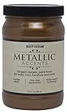 Rust-Oleum Metallic Accents 253538 Decorative 32-Ounce Quart Water Based One Part Metallic Finish Pa