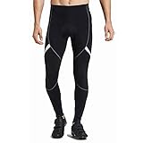 [サンティック] メンズ サイクルパンツ サイクルタイツ パッド付き サイクルウェア 自転車ウエア ホワイトXL