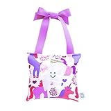 Girl's Tooth Fairy Pillow in Pink and Purple Unicorn Print Cotton [並行輸入品]