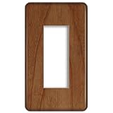 CASEMAKER コンセント/スイッチプレート共通タイプ 【フルカラー(モダン)プレート互換品】【1連3コ用 型番WN6003】 木目調柄 250デザイン 151-175 172番 パナソニック互換品
