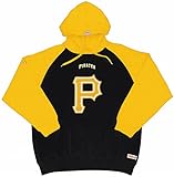 MLB Pittsburgh Piratesメンズビッグロゴプルオーバーフード XL ブラック