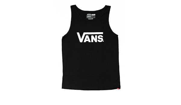 Amazon ヴァンズ Vans Vn000y8vy28 Bk Wh Classic Tank ロゴ タンクトップ ノースリーブ Xl 並行輸入品 タンクトップ 通販