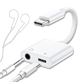 【2in1 Type-C イヤホン変換アダプタ】急速充電15W対応 音楽再生・通話対応 ドライバ不要 コンパクト 軽量 スマホ/タブレット/PC/ゲーム機対応 (TYPE-C端子 +イヤホン端子)