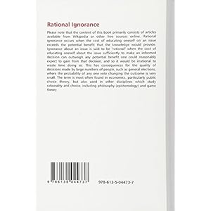 Rational Ignorance
