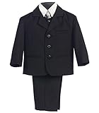 Lito ブラックフォーマルスーツ セット(2T/3T/4T/5T/6T/7T/8T) (3T)