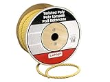 Lehigh Group .38in. X 600ft. Yellow Polypropylene Twisted Rope PY860 - Pack of 600