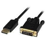 StarTech.com 6 ft DisplayPort to DVI Active Adapter Converter Cable-6ft (1.8m) Active DP to DVI M/M Cable for PC - 2560x1600-Black [並行輸入品]