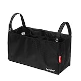 【ジェネリック 】 9色　防水　ベビーカー アクセサリー バスケット　収納袋　便利　カバー　哺乳瓶 おむつ 　小物 入れ バッグ　 (ブラック)