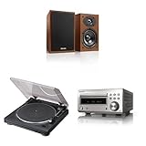 Denon レコードプレーヤー/スピーカーセット チェリー/ブラック/シルバー [SC-M41 + DP-29F + RCD-M41]