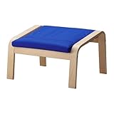 IKEA(イケア) PO?NG グラノン ブルー バーチ材突き板 49889407 フットスツール、バーチ材突き板、グラノン ブルー