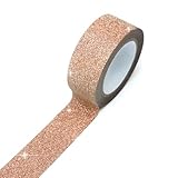 グリッターテープ オレンジ 細かいラメ キラキラ デコレーション ラッピング シール プレゼント 1巻 幅約15mm×長さ約5m きらきらぷんぷん丸 GT-024