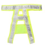 uxcell 反射メッシュ状 オートバイ ジョギング用 サイクリング用 交通安全 セキュリティ ベスト イエロー グリーン