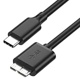 USB‑C to Micro B 3.0 ケーブル 150cm 5Gbps 高速転送 USB3.0 規格 外付け HDD/SSD/ドライブ Canon カメラ Galaxy S5/Note3 対応 充電 & データ転送 プラグアンドプレイ 高安定