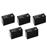 Baosity パワーリレー　5A 250VAC 28VDC 　5個セット　DC12V/DC 24V　電子リレー　ミニ　 - DC12V