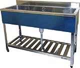 東製作所　一槽シンク　ホース付　１２００×４５０×８００　KP11200 [その他]