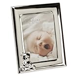 Bambino Baby Christening Gifts. Silverplated Teddy Bear Icon Photo Frame - 5x7 by Bambino by Juliana