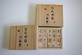 木製のおもちゃ 積み木 さんすう / ひらがな (ひらがな)