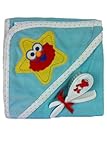 Sesame Street Elmo Hooded Bath Towel with Brush and Comb (Blue) by Sesame Street