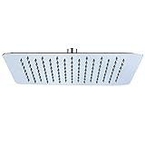 SR SUN RISE Luxury 12 Inch Large Square Stainless Steel Shower Head High Pressure Rainfall Showerhea