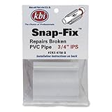 King Brothers Inc. SNX-0750-B PVC Snap-Fix Repair Coupling, White, 3/4-Inch by King Brothers Inc.