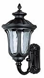 Trans Globe Lighting 5912 BK 22-3/4-Inch 1-Light Outdoor Medium Up Wall Lantern, Black [並行輸入品]