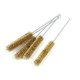 uxcell　ワイヤーチューブブラシ　管ブラシ　真鍮　長さ30cm　直径25mm　5個