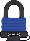 ABUS 70IB/50 KD Blue All Weather Solid Brass Boday with Weather Cover and Stainless Steel Shackle Ke