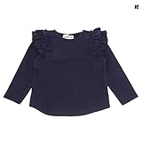 ラブアンドピースアンドマネー(Love＆Peace＆Money) ショルダーフリル長袖TEE【コン/90(005)】