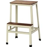 ディアシリーズ「ステップチェア」【IT】アイボリー(#9881893-86782)サイズ：幅36×奥行35×高さ54cm【スチール ワイヤー ブラック ホワイト おしゃれ 北欧 ヨーロピアン シンプル アンティーク 踏み台 ステップチェア 