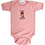 Lil Cubハブベビー女の子半袖Onesie Bear カラー: ピンク