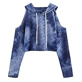 パーカー レディース トップス Glennoky 3色 ショート丈シャツ 少女 肩出し オシャレ シンプル ブラウス スウェットパーカー ドローストリング フーデッド レディースパーカー スウェットシ