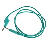 IPOTCH 4mm スタッキング バナナ - バナナ プラグ　ソフト　シリコン　テスト　ケーブル　 耐久性 互換性 　全2色 - 緑