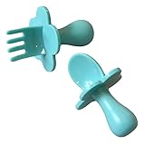 ベビースプーン フォーク セット ティール グラビーズ [並行輸入品]