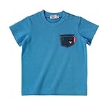 ダブルB(mikihouse) Everyday Double B デニムポケット付き半袖Ｔシャツ 100cm ブルー（15）