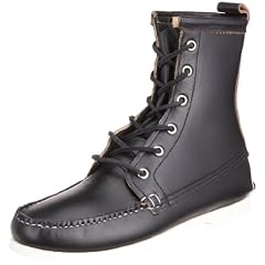 Quoddy Trail Moccasin Deck Boot 1003S: Black Chromexcel