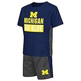 ミシガン州幼児用アクティブTシャツシャツとショーツセット