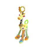 FLYHEARTベビー ベッドメリー 寝かしつけおもちゃ 幼児おもちゃ ぬいぐるみ キリン 鳴れる