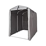 アルミサイクルハウス サイクルヤード 自転車 収納庫 ガレージ サイクルハウス 屋根 自転車置場 (2～3台用, シルバー)