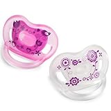 Born Free Bliss Orthodontic Pacifiers BPA FREE (0-6 Months, Pink) by BornFree [並行輸入品]