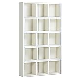 arne オープンラック コーナーラック 本棚 完成品 伸縮ディスプレイラックR+R 90-5 ホワイトウッド