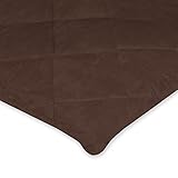 Carter's Valboa Quilted Fitted Playard Sheet, Dark Bark Brown by Carter's