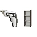 『電動ドライバー 充電式 RD110-W ホワイト』と『スペースユニット 幅35×奥行29×高さ88 オフホワイト/ウォールナットブラウン UB-9035』のセット