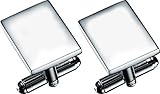 Visol Armada Silver Plated Pair Of Cuff Links - VCUFF900